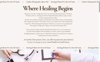 Carder Chiropractic Clinic website