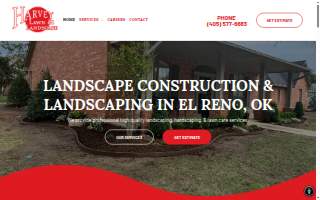 Harvey Lawn and Landscape LLC website