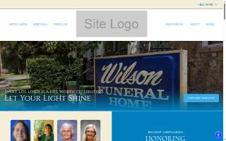 Wilson Funeral Home website