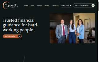 CopperSky Wealth website