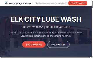 Elk City Lube & Wash website