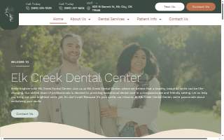 Elk Creek Dental Center website
