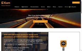 Kam technology & Solutions website