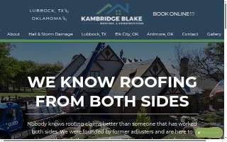 Kambridge Blake Roofing and Construction website