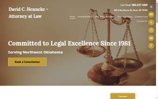 David C. Henneke Attorney at Law website