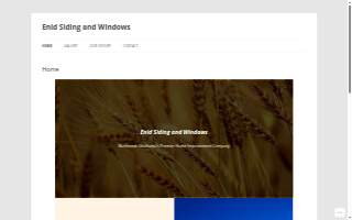 Enid Siding and Windows website