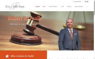 Faulk Law Firm website