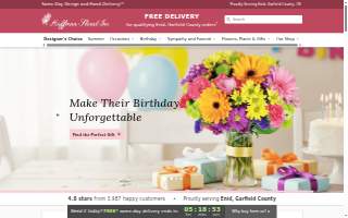 Huffman Floral Inc website