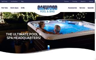 Oakwood Pool & Spas Inc website