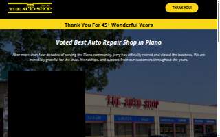 The Auto Shop website
