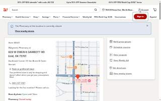 Walgreens Pharmacy website