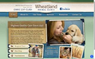 Wheatland Animal Clinic website