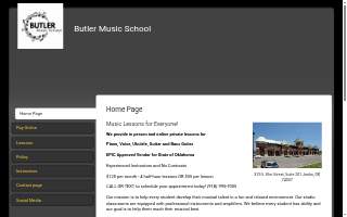 Butler Music School website