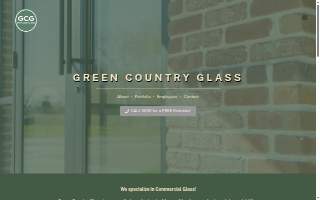 Green Country Glass website