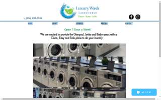 Luxury Wash Laundromat website