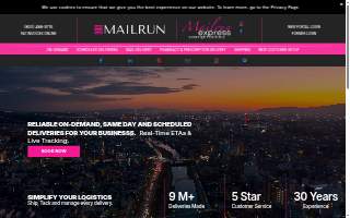 Mailrun Courier Service website