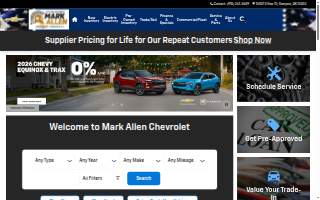 Mark Allen Chevrolet website