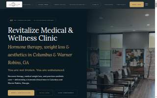 Revitalize Medical Spa website