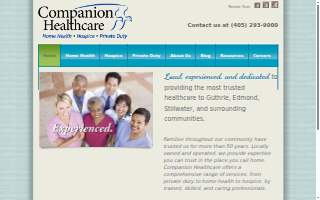 Companion Healthcare - Hospice & Home Health website