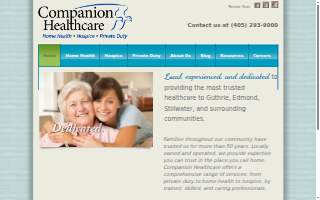 Companion Home Health website
