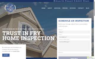 Fry Home Inspection website