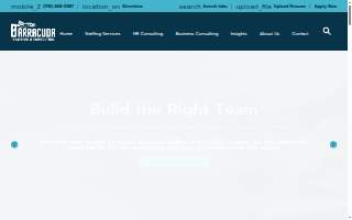 Barracuda Staffing and Consulting website