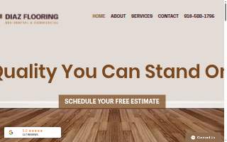 Diaz Flooring Experts website