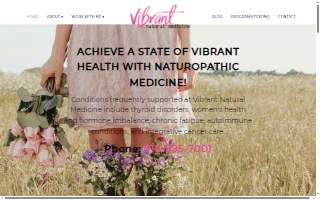 Vibrant Natural Medicine - Dr. Sara Gomendi website