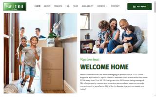 Maple Street Rentals LLC website