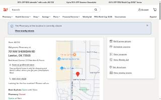 Walgreens Pharmacy website