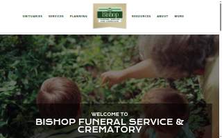Bishop Funeral Service and Crematory website