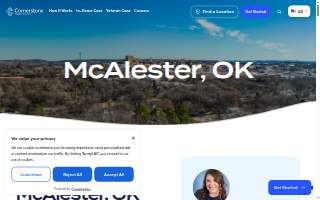 Cornerstone Caregiving of McAlester website