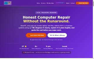 Webb Computer Repair website