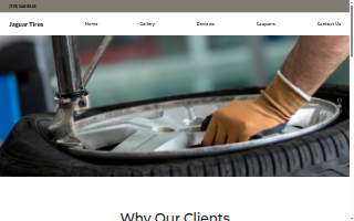 Jaguar Tires website