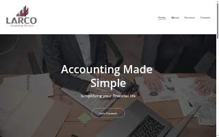 Larco Accounting Services website