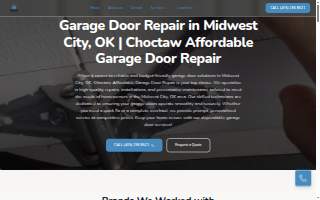 Choctaw Affordable Garage Door Repair website