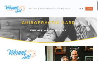 Vibrant Sol Chiropractic website