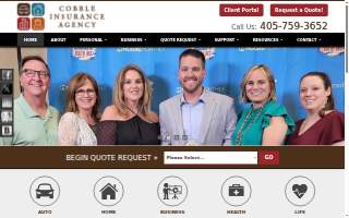 Cobble Insurance Agency website