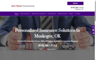 Act Now Insurance website