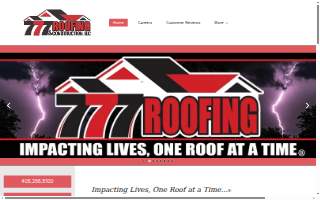 777 Roofing & Construction, LLC of Mustang website