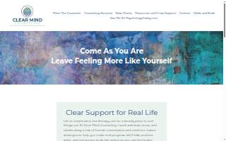 Clear Mind Counseling website