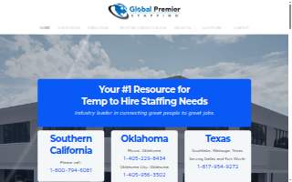 Global Premier Staffing website