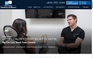Mustang Dentistry & Braces website