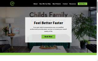 Childs Family Chiropractic website