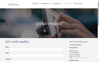 Clinton Wealth Management website