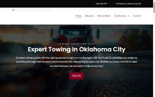 405 Tow Truck Co. website