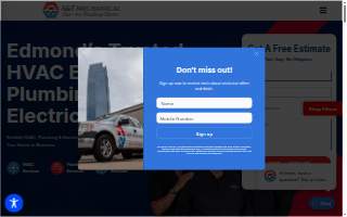 A&T Mechanical Heat&Air Services, Inc. website