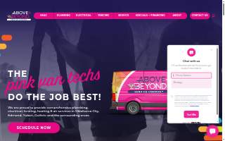 Above + Beyond Service Company website
