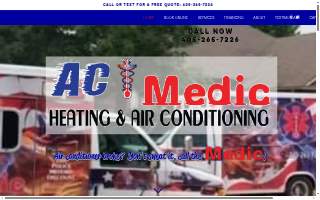 Ac Medic Heating and Air Conditioning website