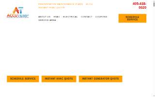 AccuTemp Heating & Air Conditioning website